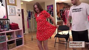 danni’s submissive ass stripped for slutty outfit tease