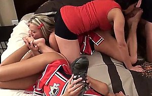 Cheerleader footjob