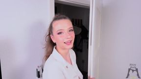 Ritzy Rain the Special Maid Blowjob, Cowgirl Pussy Ride, and a Messy Cum-on-body Finish