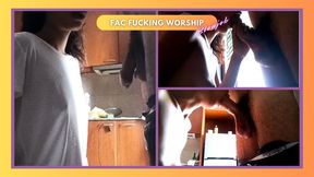 Hungry BBC Slut Worships Massive Black Cock with Sloppy 10-Min Deepthroat Feast