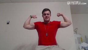 Michael Evans Flexes His Dick and Tight Bottom Solo - GAY XxX