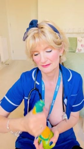 British MILF Lauren Spencer’s JOI  treatment to cure that HUGE swelling!