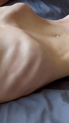 Fit Skinny Blonde Ribs and Abs Worship Bones and Muscles with Dildo POV Your Cock
