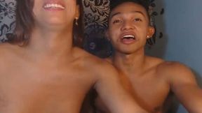 Latina shemale Sucks her boyfriends cock