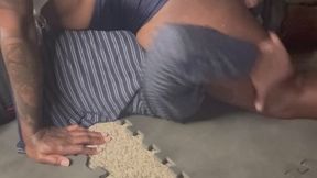 Eves blue tights squeeze