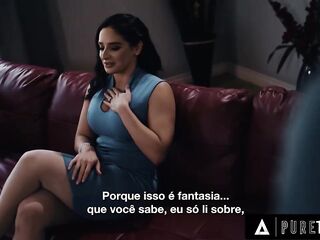 PURE TABOO Stepmom Sheena Ryder Surrenders To Stepson's DP Threesome Request - PORTUGUESE SUBTITLES