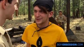 Tanner and Jason go on a blowjob and anal play camping trip