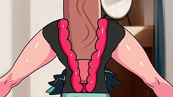 Thick booty sips cum drips from succulent tits