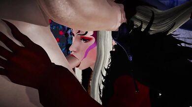 Witch unleashes her lascivious game in public