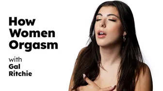 Gal Ritchie's Hairy Pussy & Big Tits in Intense Solo Masturbation