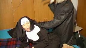 Lesbian femdom fun with two flabby hardly breathing grannies