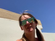 Smoking a joint and fucking on top of a parking garage in Las Vegas