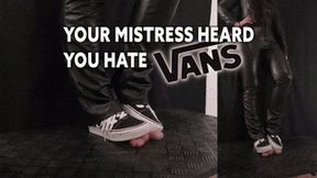 Your Mistress Heard You Hate Vans (Double 45 Deg Version) - TamyStarly - Cock Balls Crush Trample, Shoejob, CBT, Trampling, Bootjob, Stomping