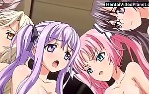 Five girls fight over his dick
