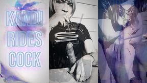 hot sissy slut kandi kane sexy brazilian porn star shemale masturbates while smoking cigarette