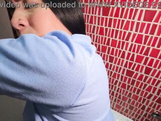 Student bangs her teacher in the school bathroom