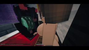 MINECRAFT 3some with jenny hentai gameplay