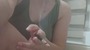 Late Night Tease – Relaxing, Smoking & Flirty Eye Contact
