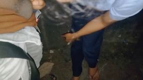 Fingering, Kissing Behind the Truck with Divya -blowjob Series