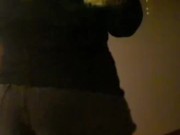 Fat Booty In a Fishnet Bodysuit Window Voyeur