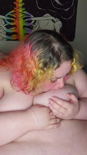 New video called "Giving myself hickey love bites on my titties" out now on my paid sites.