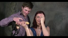 Cute French Bunette in Hardcore Anal Session with Bi Curious Dude