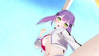 Towa unwinds after Stream - 3D HENTAI