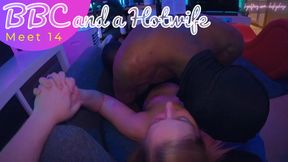 BBC and a Hotwife - Meet 14 - Hubby is injured so I get fucked by my bull while leaning and laying on top of him 🤤😘