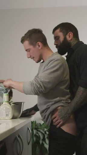 Stepdad Pounds Stepsons Tight Ass While Mom Watches   Clip 1