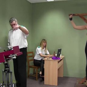 Larra Spanking Machine - Breast Whipping