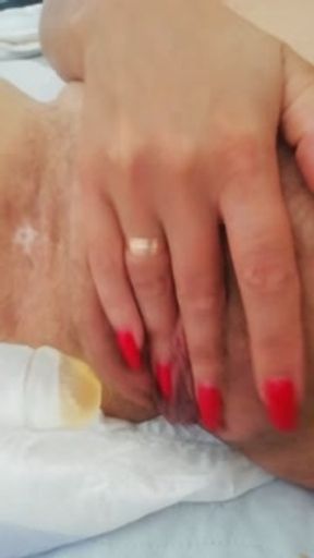 My juicy unshaved pussy.