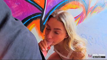 Petite Summer Kline gets her wet shaved pussy stretched hardcore