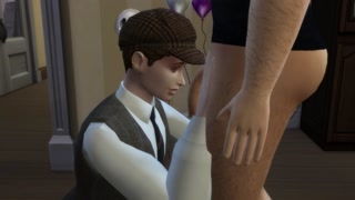 Spooky Sims Trailer - Hunk Fucks Stepbrother - 18 year old Twink - Cock Sucking - Halloween Sims