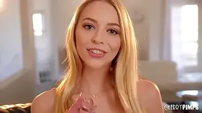 Lily Larimar In Hot Blonde Natural Teen 18+ Loves Stroking Her Tight Pussy With Glass Giant Toy Before Fucking Her Toy To Ecstasy