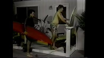 Horny surfer Kip Kasey get acquinted with young well-hung stud Rick Rogue during his last waves sliding and invited him to have a bit of Navy cake