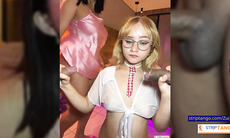 two girls sucking two cocks.