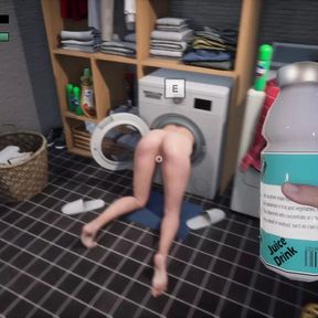 Complete Gameplay - Stepmom got stuck in the Washing Machine