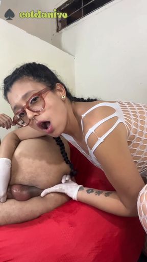 Jaw-dropping moment from &quot;He&#039;s my husband, now he&#039;s my slut. I suck his ass and then fuck him with a strap-on. #800 Pegging&quot;