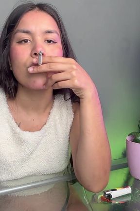 Rebel Girl Offers Yo Her Cigarrette
