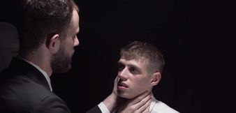 White slave twink gets fucked by dildos by his Mormon elder