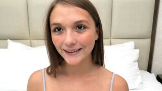 She is 18 and brand new eating ass on camera