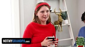My Step-Granddaughter's Tight Wet Pussy Is Not Safe Even On Christmas