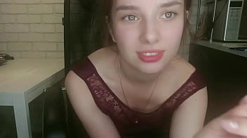 Slim student girl in pantyhose is always horny and dreaming about big and fat cock