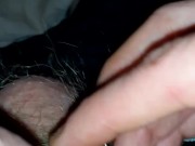 Fiddling with my little limp dick