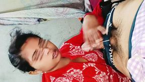 Cumshot in Mouth Indian