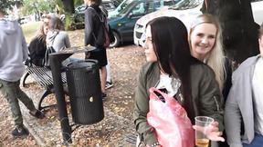 ”Public Foursome On The Czech Streets”