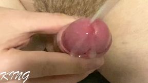 Huge Edging Close up Cumshot