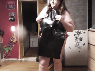 I present my recent rubber apron