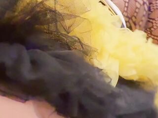 Large-titted gets banged on her period and anal screwed at halloween party