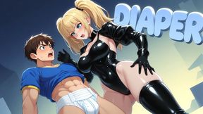 DIAPER - Extra-Thick Night Diaper Changing Powdering and Taping Then Grinding and Stroking Through the Soft Bulk Until He Fills It Completely (Erotic Audio)